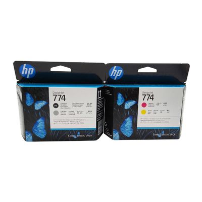 एचपी 774 P2V99A के लिए मूल नया प्रिंटर हेड मैगेंट और येलो P2W00A फोटो ब्लैक एंड लाइट ग्रे P2W01A मैट ब्लैक एंड सियान प्रोड्यूसर प्रिंटर