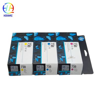 मूल नया HP 738 डिज़ाइनजेट इंक कार्ट्रिज 498N7A 498N6A 498N5A 498P2A T850 T950